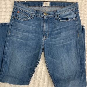 Hudson skinny jeans w/zippered ankle detail